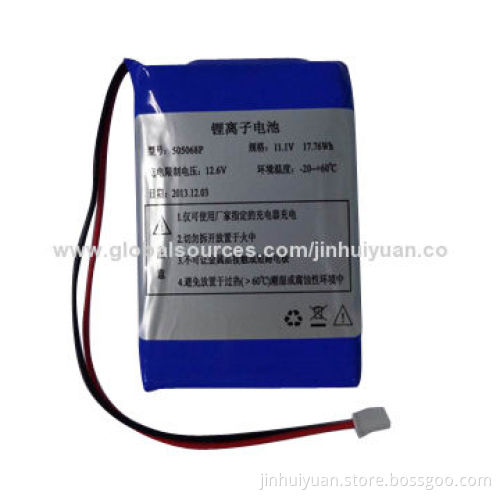 Lithium Polymer Battery, 505068, with 11.1V Voltage